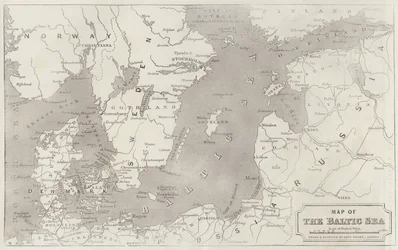 Kaart van de Oostzee